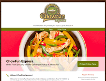 Tablet Screenshot of chowfunexpress.com